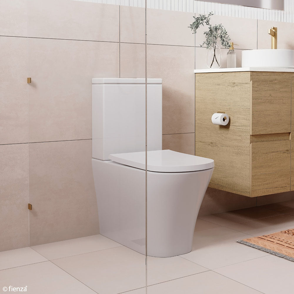 Fienza K018A Chloe S-Trap 90-160mm Back to Wall Toilet, White