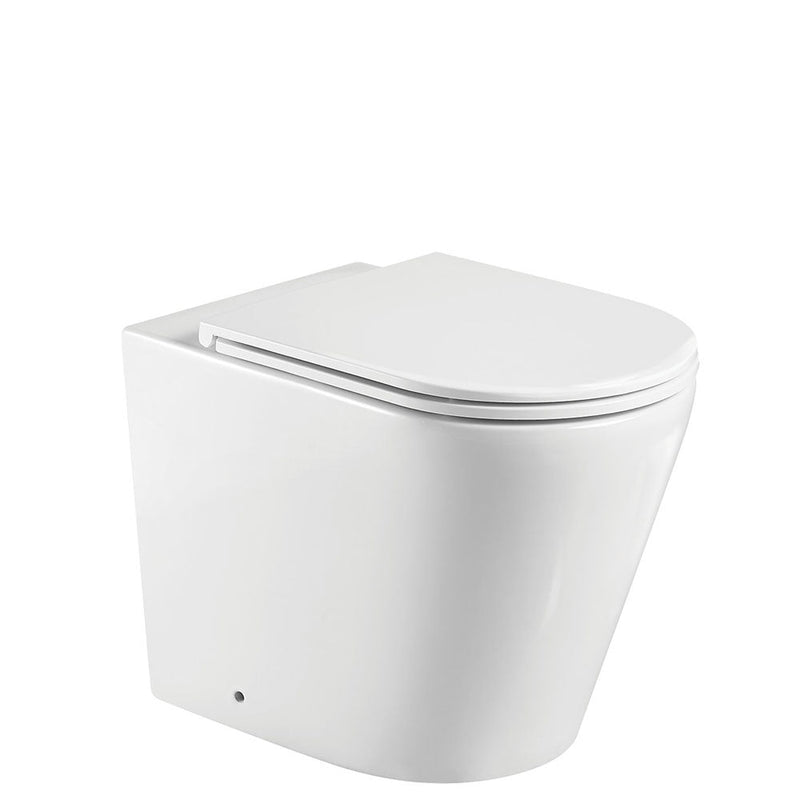 Fienza Isabella Wall-Faced Suite - Slim Seat Gloss White