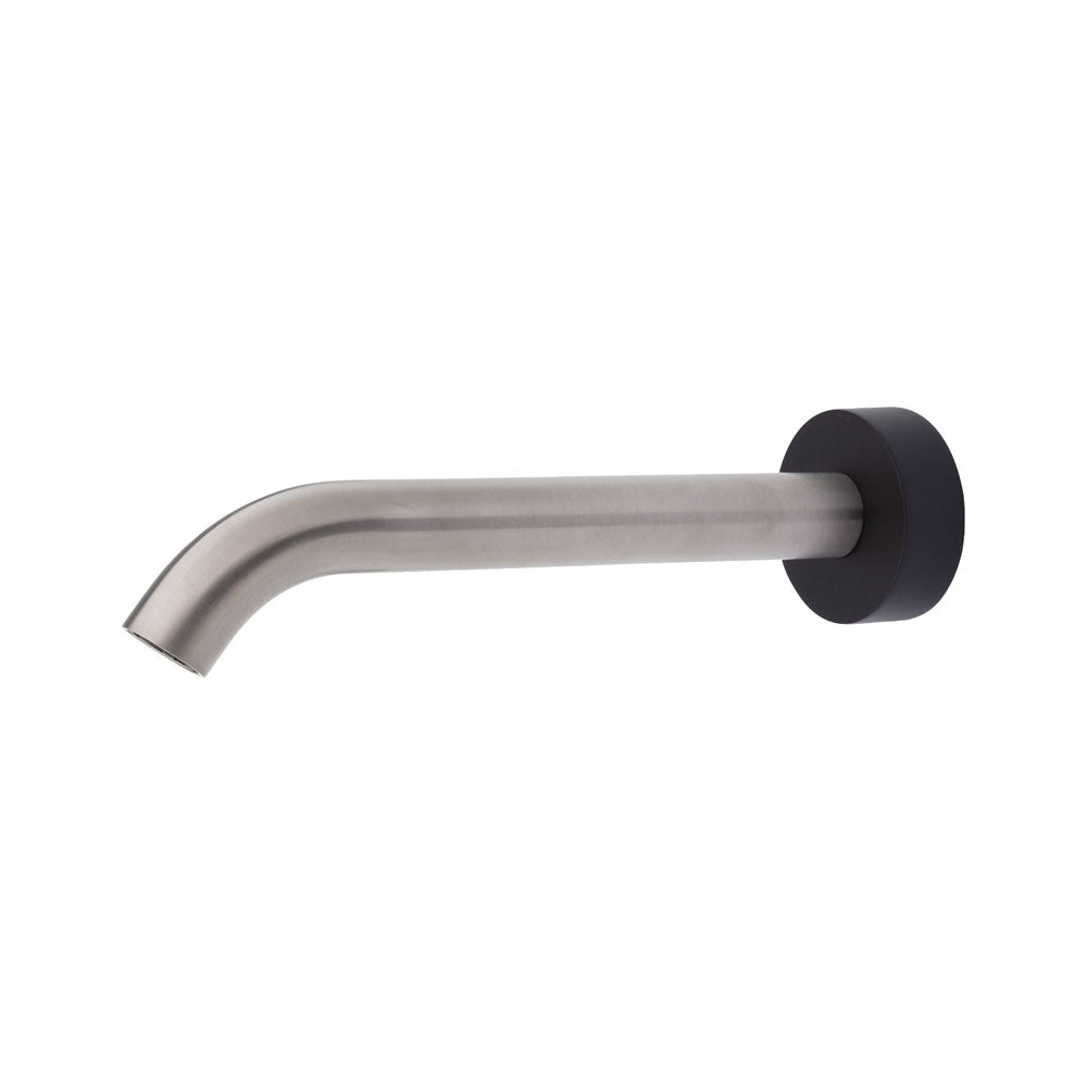 Fienza Kaya Bath / Basin Outlet 180mm - Brushed Nickel / Matte Black
