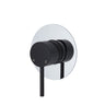 Fienza Kaya Large Round Plate Wall Mixer - Matte Black