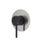 Fienza Kaya Large Round Plate Wall Mixer - Matte Black
