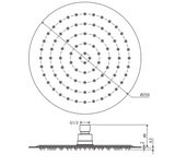 Fienza Kaya Round Shower Head 250mm 411125 - Chrome