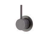 Fienza Kaya Up Round Plate Wall Mixer - Gunmetal Grey