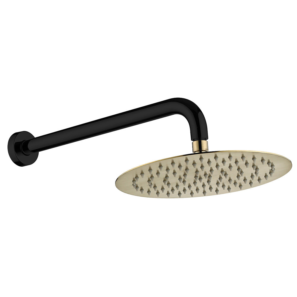 Fienza Kaya Wall Arm Shower Set - Matte Black