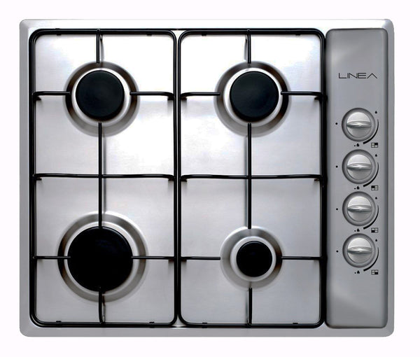 Linea LGH60 Italian Made Stainless Steel Gas Cooktop - Clearance Discount