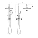Loui Twin Shower Brushed Nickel T9081BN (Special Order)