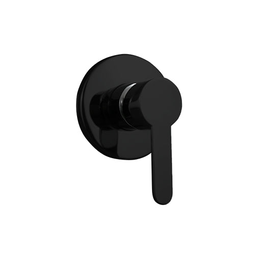 Loui Wall Mixer (Round Plate) Matte Black T908BK (Special Order)