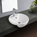 Fienza Betty MG-7003B 1 Tap Hole Semi Recessed Ceramic Basin, White