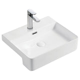Fienza RB4044 Petra 1 Tap Hole Semi Recessed Basin, White