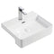 Fienza RB4044 Petra 1 Tap Hole Semi Recessed Basin, White - Special Order