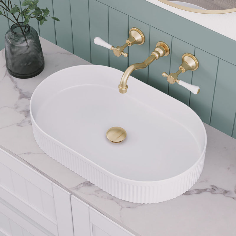 Fienza RB464 Eleanor Oval Above Counter Basin, White - Special Order