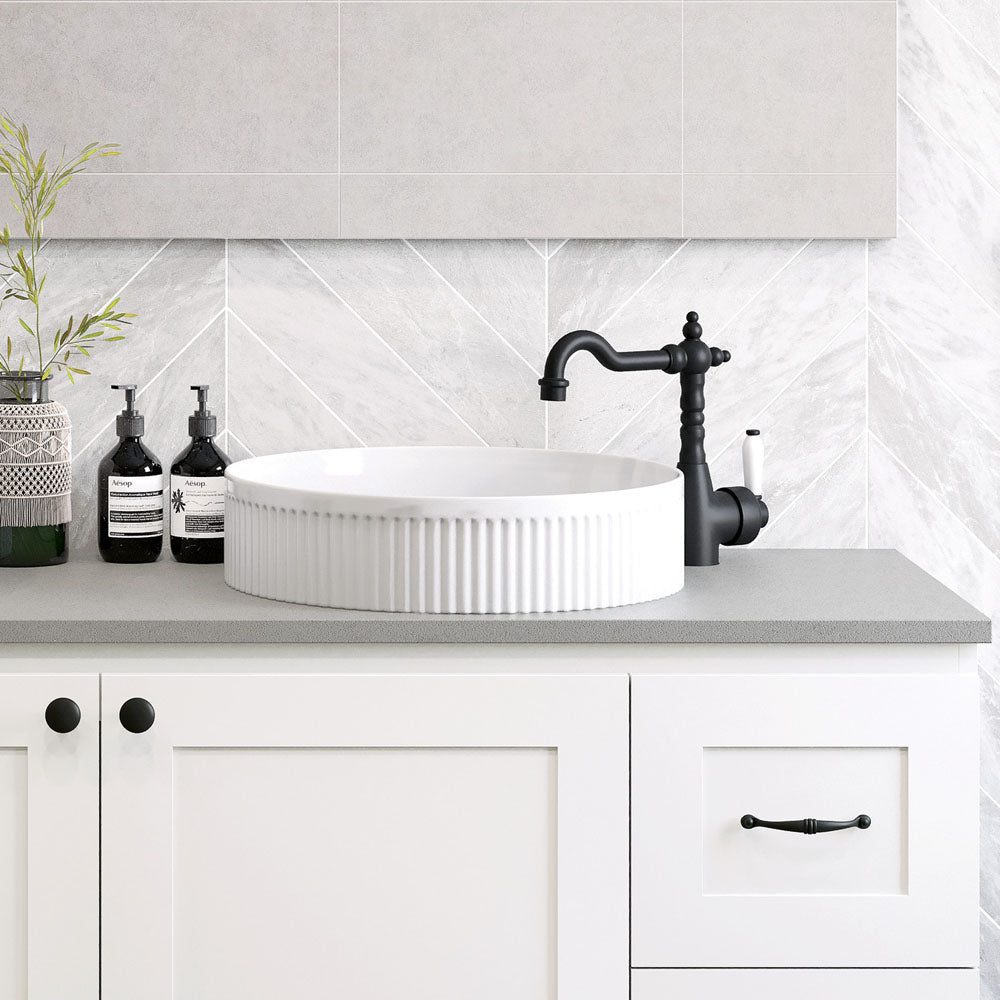 Fienza RB465 Eleanor Round Above Counter Basin, White