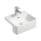 Fienza RB5050 Petra Semi Recessed 1 Tap Hole Mini Basin, White - Special Order