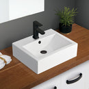 Fienza RB7033 Willow 1 Tap Hole Above Counter Basin, Gloss White