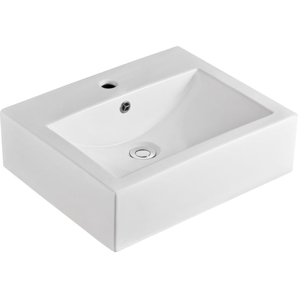 Fienza RB7033 Willow 1 Tap Hole Above Counter Basin, Gloss White - Special Order