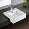 Fienza Jacinta RB8050J 1 Tap Hole Semi Recessed Basin, White - Special Order