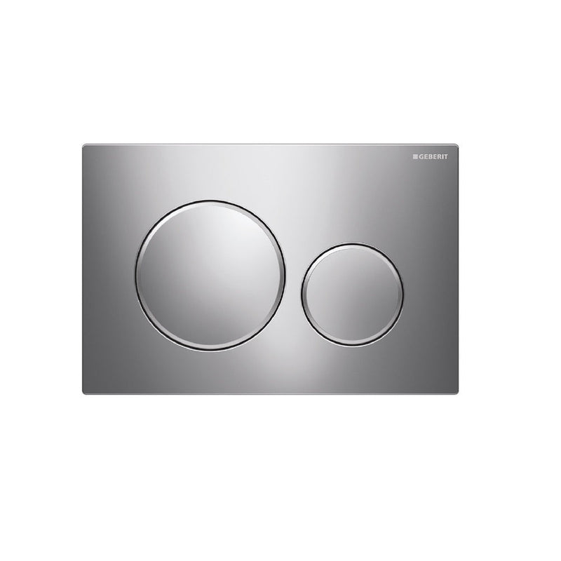 Fienza SIG20-C Round Flush Buttons for Geberit Sigma 20, Chrome with Matte Chrome Trim - Special Order