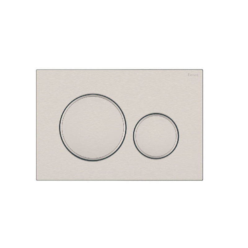 Fienza SIG40-BN Round Flush Buttons for Geberit Sigma 40, Brushed Nickel