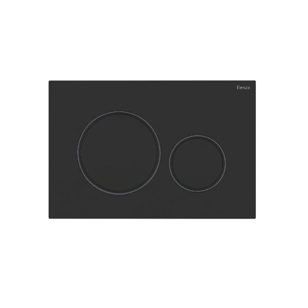 Fienza SIG40-MB Round Flush Buttons for Geberit Sigma 40, Matte Black