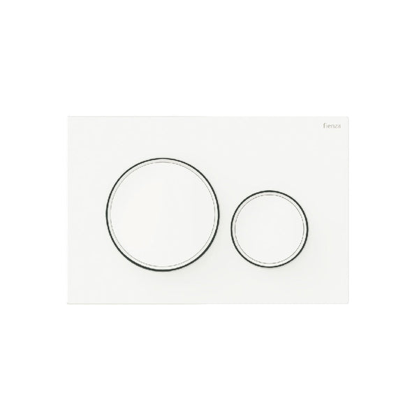 Fienza SIG40-MW Round Flush Buttons for Geberit Sigma 40, Matte White