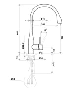 Elle 304 Stainless Steel Pull Out Sink Mixer SST873B (Special Order)