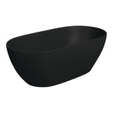 Fienza ST11-1700B Luciana Freestanding Stone Bath 1690mm, Matte Black