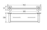 Fienza Sansa Shower Shelf 83207GM - Gunmetal Grey