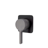 Fienza Sansa Soft Square Plate Wall Mixer - Gunmetal Grey