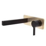 Fienza Sansa Wall Basin Mixer Set - Matte Black