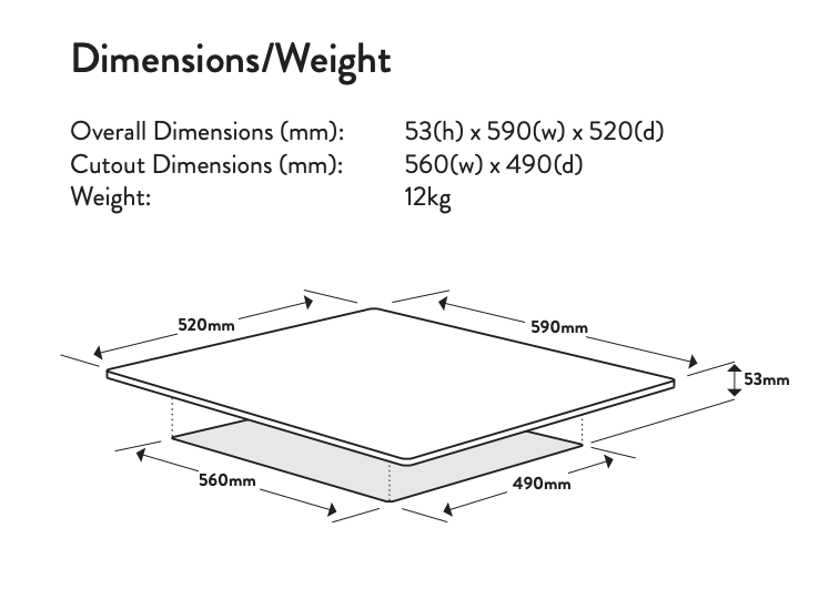 Omega OCI604TZ 60cm Induction Cooktop - In Stock as of September 2026