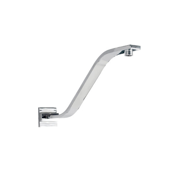 450mm Square Upswept Shower Arm with flange (Special Order)