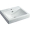 Fienza TR4034A Semi Inset 1 Tap Hole Ceramic Low Profile Basin, White - Special Order