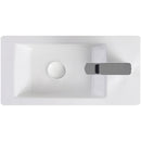 Fienza Linea TR4127A Wall Hung Ceramic Basin - 1 Right Hand Tap Hole, White - Special Order