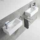 Fienza Linea TR4127A Wall Hung Ceramic Basin - 1 Right Hand Tap Hole, White - Special Order