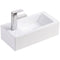 Fienza Linea TR4127 Wall Hung Ceramic Basin - 1 Left Hand Tap Hole, White - Special Order