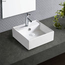 Fienza TR4148 Helen Junior 1 Tap Hole Above Counter Basin, White - Special Order