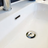 Fienza JOL75BB Joli 750mm Satin Black Wall Hung Vanity, 1 Taphole