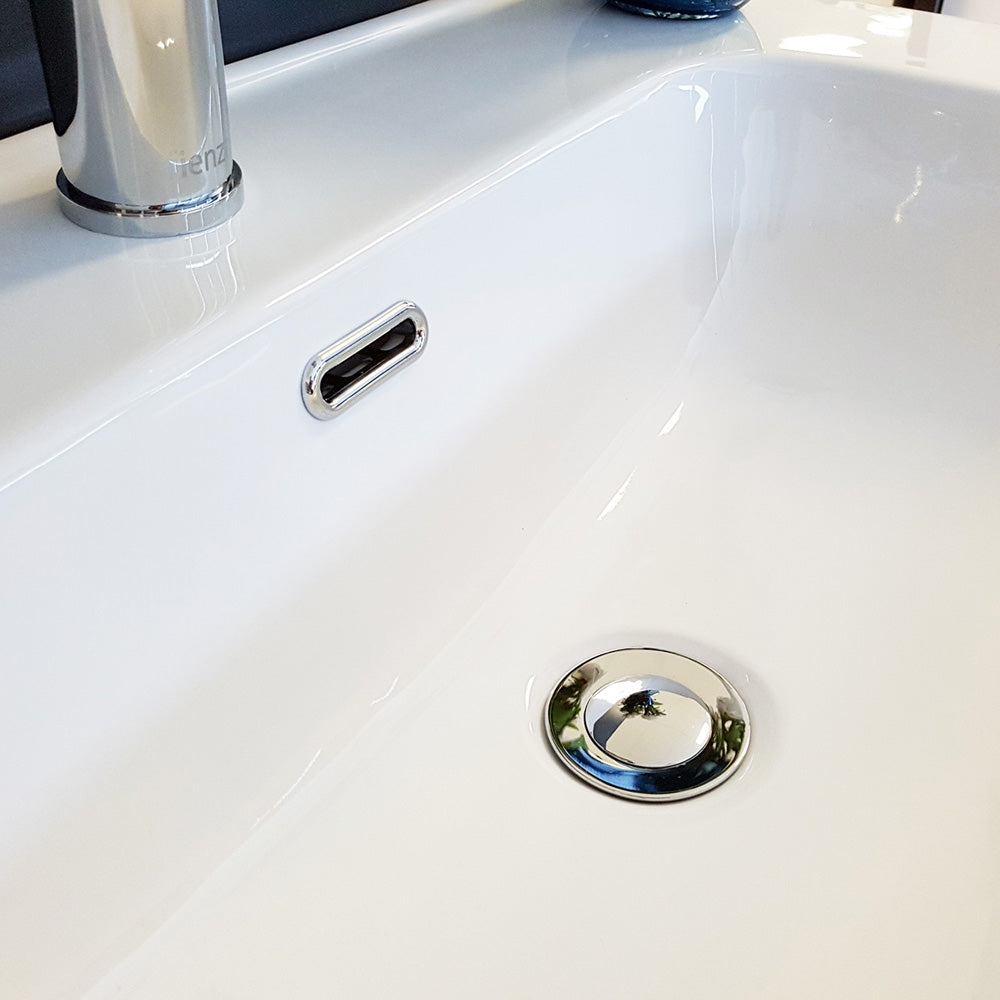 Fienza JOL75BWK Joli 750mm Vanity On Kickboard, 1 Taphole, Satin White