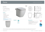 Fienza Rak Caroline Wall-Faced Suite