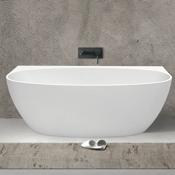 Fienza Keeto Back-to-wall Acrylic Bath 1700mm - Gloss White