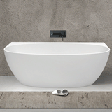 Fienza Keeto Back-to-wall Acrylic Bath 1700mm - Gloss White