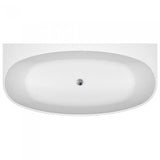 Fienza Keeto Back-to-wall Acrylic Bath 1700mm - Gloss White