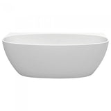 Fienza Keeto Back-to-wall Acrylic Bath 1700mm - Gloss White