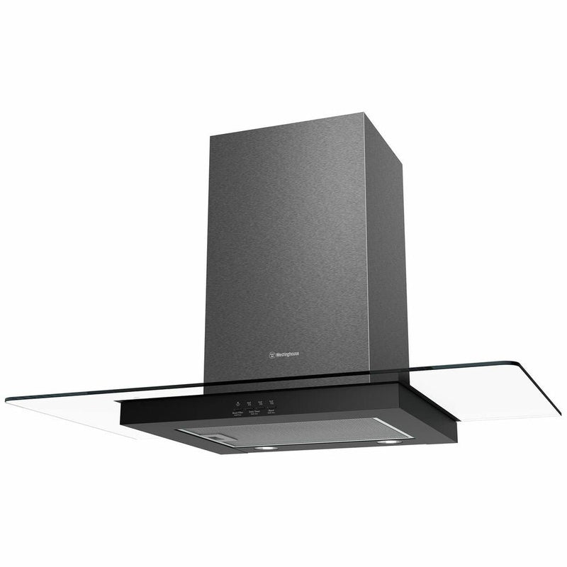Westinghouse WRCG914BC 90cm Dark Stainless Glass Canopy Rangehood - New in Box Clearance and Seconds Discount