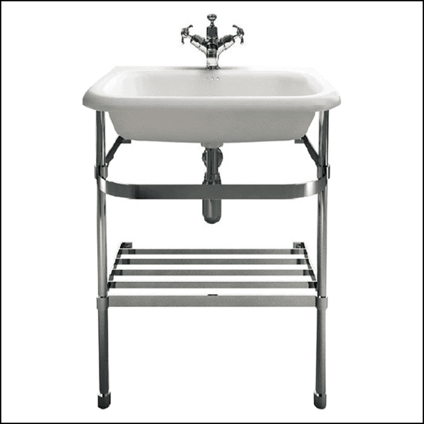 Abey Burlington 132107 Classic Basin With Stainless Wall Stand Basins