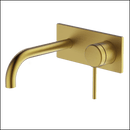 Abey Gareth Ashton 6B-Ws165-Bb Poco Wall Basin/Bath Set 165Mm - Brushed Brass Bathroom Mixers