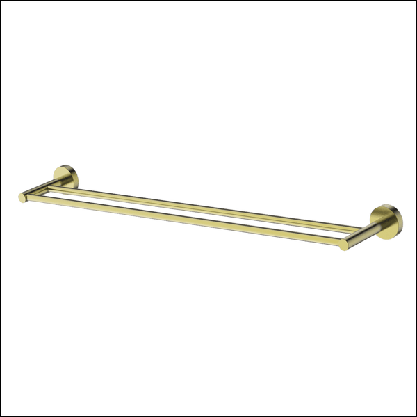 Abey Gareth Ashton Pdtr-Bb Poco Double Towel Rail 760Mm - Brushed Brass Bathroom Accessories