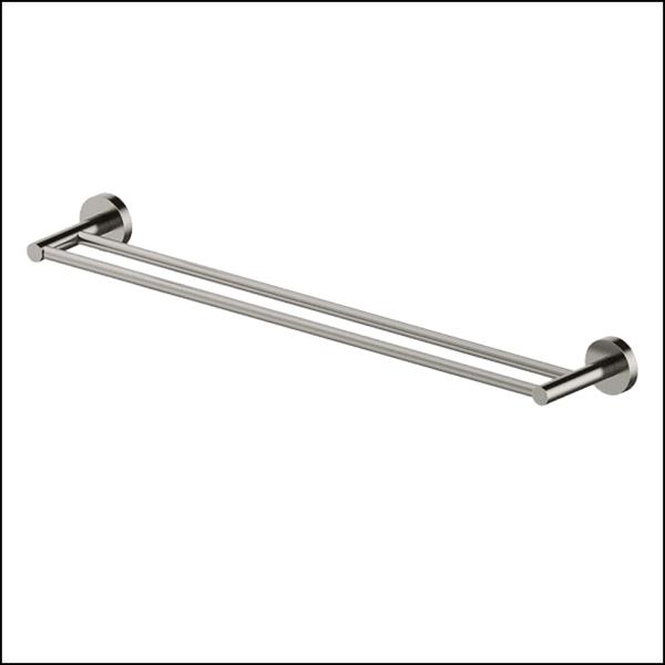 Abey Gareth Ashton Pdtr-Bn Poco Double Towel Rail 760Mm - Brushed Nickel Bathroom Accessories