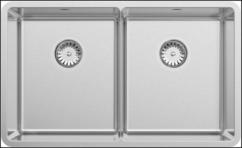 Abey Lua200 Lucia Double Bowl Sink Top Mounted Kitchen Sinks