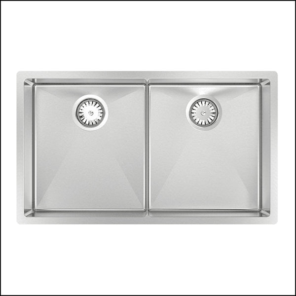 Abey Piazza Cr340D Double Bowl Sink Top Mounted Kitchen Sinks